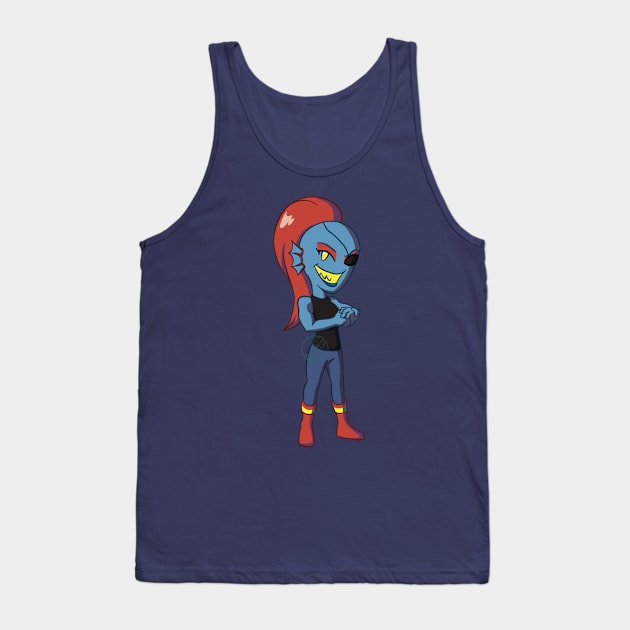 Undyne Tank Top by JuditangeloZK